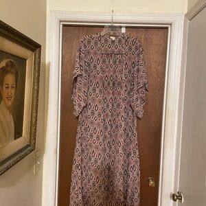 One Clothing Pink and Black Patterned Robe